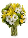 Bouquet bianco e giallo