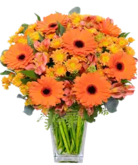 Bouquet toni arancio